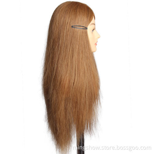 human hair mannequins female head with tripod